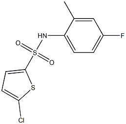 5-chloro-N-(4-fluoro-2-methylphenyl)thiophene-2-sulfonamide