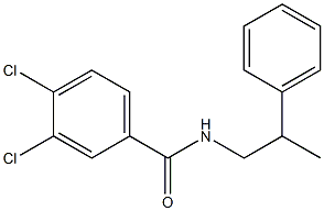3,4-dichloro-N-(2-phenylpropyl)benzamide Struktur