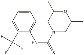 2,6-dimethyl-N-[2-(trifluoromethyl)phenyl]morpholine-4-carbothioamide
