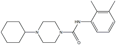  4-cyclohexyl-N-(2,3-dimethylphenyl)piperazine-1-carboxamide