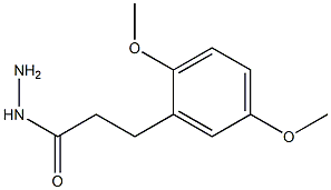 3-(2,5-dimethoxyphenyl)propanehydrazide,,结构式