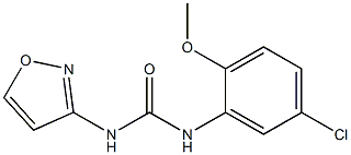 1-(5-chloro-2-methoxyphenyl)-3-(1,2-oxazol-3-yl)urea Structure