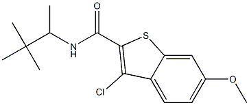 3-chloro-N-(3,3-dimethylbutan-2-yl)-6-methoxy-1-benzothiophene-2-carboxamide
