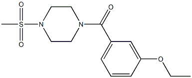 (3-ethoxyphenyl)-(4-methylsulfonylpiperazin-1-yl)methanone Structure
