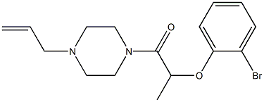 2-(2-bromophenoxy)-1-(4-prop-2-enylpiperazin-1-yl)propan-1-one