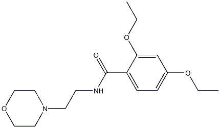  2,4-diethoxy-N-(2-morpholin-4-ylethyl)benzamide
