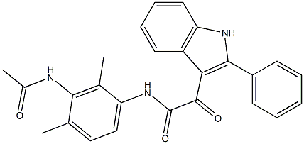 N-(3-acetamido-2,4-dimethylphenyl)-2-oxo-2-(2-phenyl-1H-indol-3-yl)acetamide
