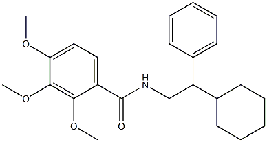 N-(2-cyclohexyl-2-phenylethyl)-2,3,4-trimethoxybenzamide Structure