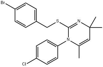 1170104-84-3 2-[(4-bromophenyl)methylsulfanyl]-1-(4-chlorophenyl)-4,4,6-trimethylpyrimidine
