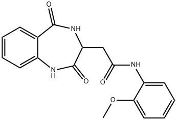 2-(2,5-dioxo-3,4-dihydro-1H-1,4-benzodiazepin-3-yl)-N-(2-methoxyphenyl)acetamide Structure