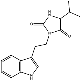 3-[2-(1H-indol-3-yl)ethyl]-5-propan-2-ylimidazolidine-2,4-dione Structure