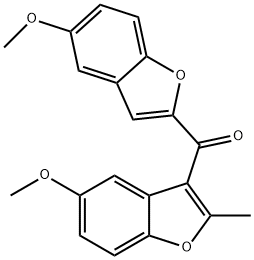 (5-methoxy-1-benzofuran-2-yl)-(5-methoxy-2-methyl-1-benzofuran-3-yl)methanone Structure
