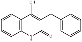 3-benzyl-4-hydroxy-1H-quinolin-2-one Struktur