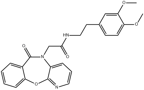 N-[2-(3,4-dimethoxyphenyl)ethyl]-2-(6-oxopyrido[2,3-b][1,4]benzoxazepin-5-yl)acetamide Structure