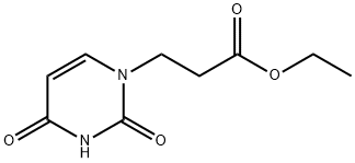 3-(2,4-二氧代-3,4-二氢-1(2H)-嘧啶基)丙酸乙酯 结构式