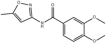 3,4-dimethoxy-N-(5-methyl-1,2-oxazol-3-yl)benzamide Structure