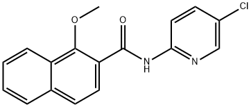 N-(5-chloropyridin-2-yl)-1-methoxynaphthalene-2-carboxamide,311766-82-2,结构式