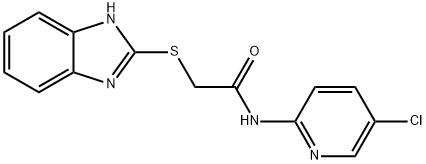 2-(1H-benzimidazol-2-ylsulfanyl)-N-(5-chloropyridin-2-yl)acetamide Structure