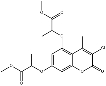 314744-10-0 methyl 2-[3-chloro-5-(1-methoxy-1-oxopropan-2-yl)oxy-4-methyl-2-oxochromen-7-yl]oxypropanoate