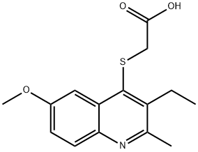 2-(3-ethyl-6-methoxy-2-methylquinolin-4-yl)sulfanylacetic acid