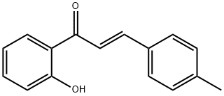 (E)-1-(2-hydroxyphenyl)-3-(4-methylphenyl)prop-2-en-1-one 化学構造式