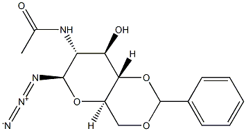 N-[(4aR,6R,7R,8R,8aS)-6-azido-8-hydroxy-2-phenyl-4,4a,6,7,8,8a-hexahydropyrano[3,2-d][1,3]dioxin-7-yl]acetamide Structure