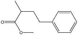 methyl 2-methyl-4-phenylbutanoate 化学構造式