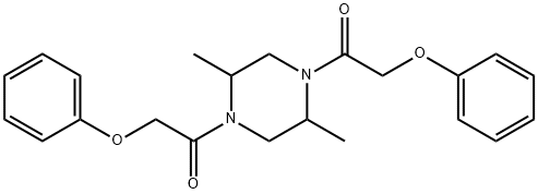 1-[2,5-dimethyl-4-(2-phenoxyacetyl)piperazin-1-yl]-2-phenoxyethanone Structure