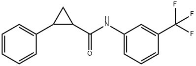 2-phenyl-N-[3-(trifluoromethyl)phenyl]cyclopropane-1-carboxamide Structure