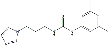 1-(3,5-dimethylphenyl)-3-(3-imidazol-1-ylpropyl)thiourea Structure