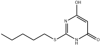 4-hydroxy-2-pentylsulfanyl-1H-pyrimidin-6-one Structure