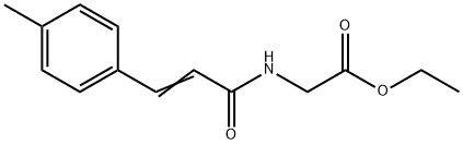 ethyl 2-[[(E)-3-(4-methylphenyl)prop-2-enoyl]amino]acetate Structure