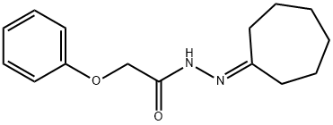 N-(cycloheptylideneamino)-2-phenoxyacetamide Structure