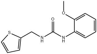 1-(2-methoxyphenyl)-3-(thiophen-2-ylmethyl)urea Struktur