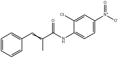 (Z)-N-(2-chloro-4-nitrophenyl)-2-methyl-3-phenylprop-2-enamide Struktur