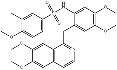 632301-27-0 N-[2-[(6,7-dimethoxyisoquinolin-1-yl)methyl]-4,5-dimethoxyphenyl]-4-methoxy-3-methylbenzenesulfonamide
