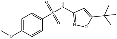 N-(5-tert-butyl-1,2-oxazol-3-yl)-4-methoxybenzenesulfonamide Struktur