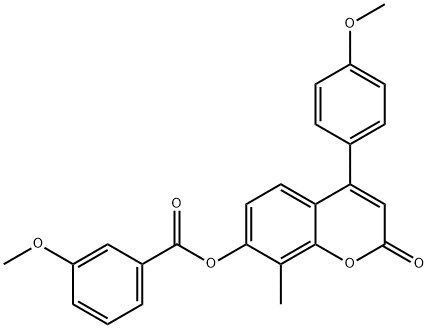 670244-96-9 [4-(4-methoxyphenyl)-8-methyl-2-oxochromen-7-yl] 3-methoxybenzoate