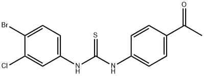 1-(4-acetylphenyl)-3-(4-bromo-3-chlorophenyl)thiourea Structure