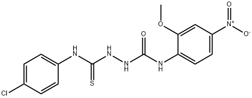 1-[(4-chlorophenyl)carbamothioylamino]-3-(2-methoxy-4-nitrophenyl)urea Structure