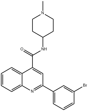 2-(3-bromophenyl)-N-(1-methylpiperidin-4-yl)quinoline-4-carboxamide