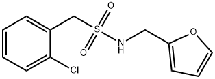 1-(2-chlorophenyl)-N-(furan-2-ylmethyl)methanesulfonamide Struktur