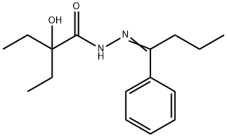 2-ethyl-2-hydroxy-N-[(E)-1-phenylbutylideneamino]butanamide