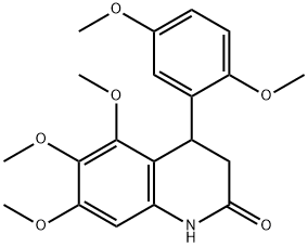4-(2,5-dimethoxyphenyl)-5,6,7-trimethoxy-3,4-dihydro-1H-quinolin-2-one Structure