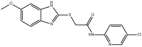 N-(5-chloropyridin-2-yl)-2-[(6-methoxy-1H-benzimidazol-2-yl)sulfanyl]acetamide Structure