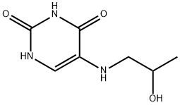 5-(2-hydroxypropylamino)-1H-pyrimidine-2,4-dione Structure