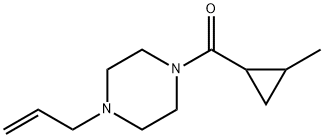 (2-methylcyclopropyl)-(4-prop-2-enylpiperazin-1-yl)methanone Struktur