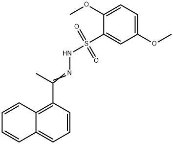 2,5-dimethoxy-N-[(Z)-1-naphthalen-1-ylethylideneamino]benzenesulfonamide Structure