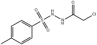 2-chloro-N'-(4-methylphenyl)sulfonylacetohydrazide Struktur