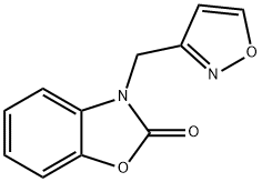3-(1,2-oxazol-3-ylmethyl)-1,3-benzoxazol-2-one Struktur
